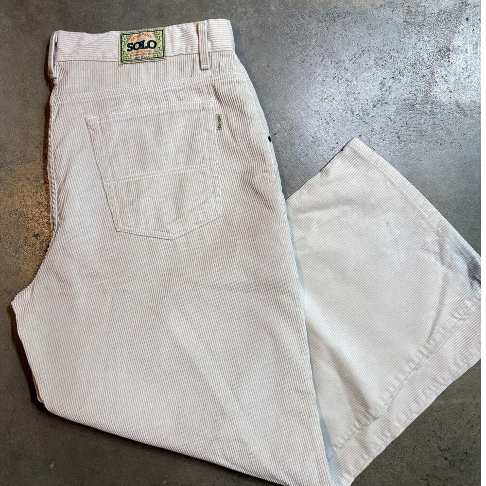 VTG Solo Wide Leg Corduroy Sz 42 Mens Pants